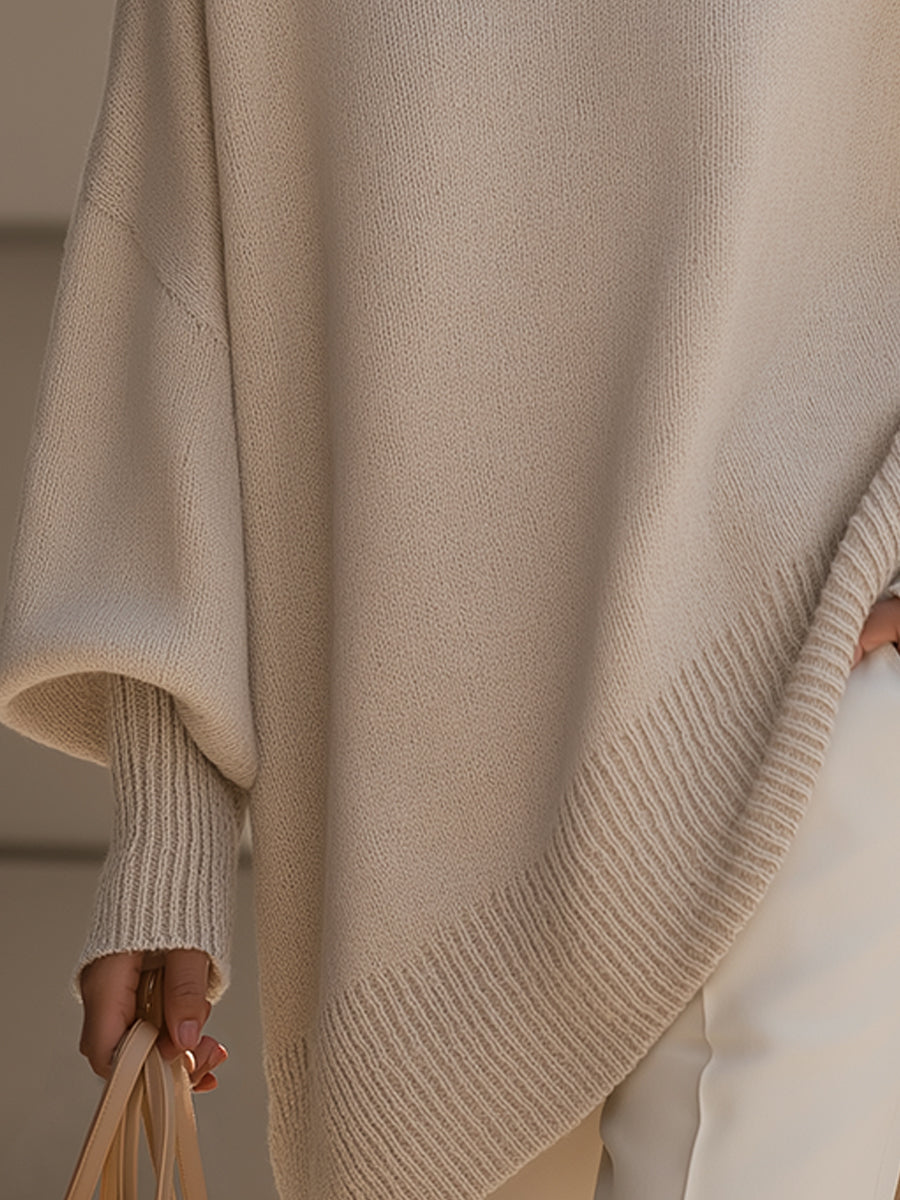 Laura | Elegant Oversized Batwing Sweater - Picela