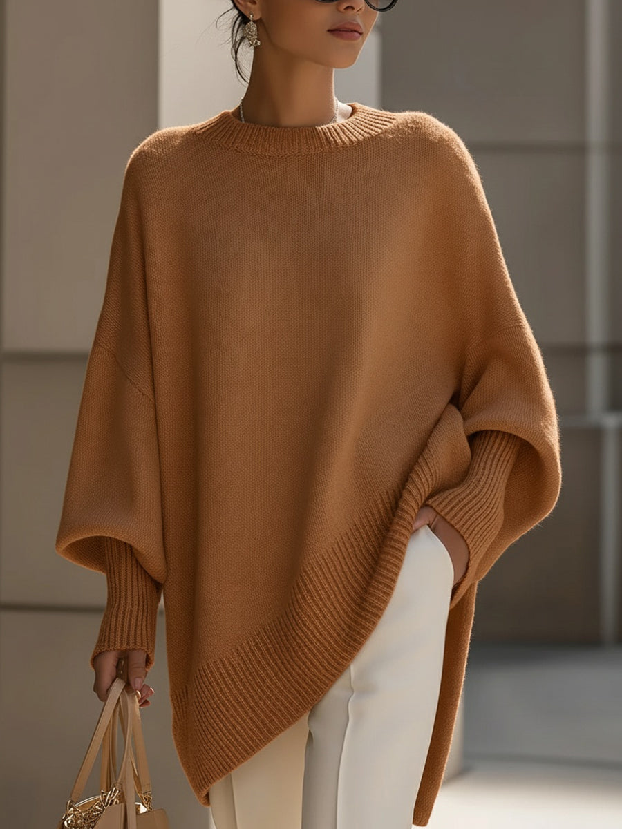 Laura | Elegant Oversized Batwing Sweater - Picela