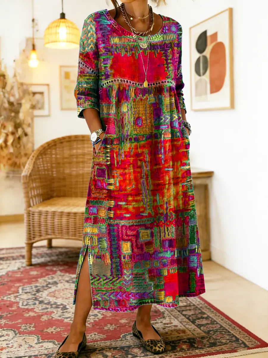 Laura | Stylish Boho Maxi Dress - Picela