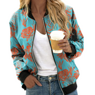 Laura | Stylish Floral Bomber Jacket - Picela