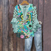 Laura | Stylish Floral Ruffle Blouse - Picela