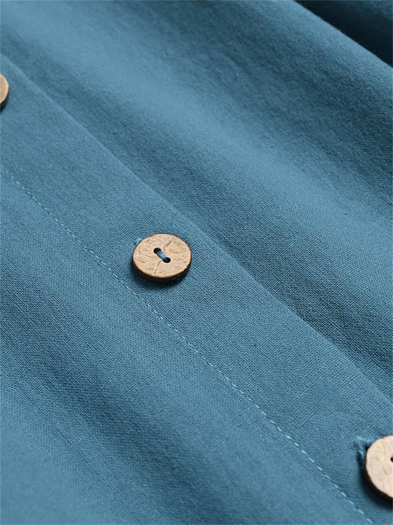 Lauren | Elegant Linen Midi Dress - Picela