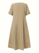 Lauren | Elegant Linen Midi Dress - Picela