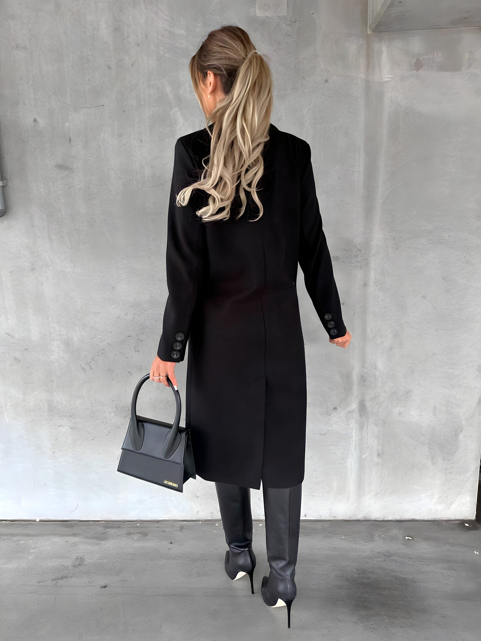 Lauren | Elegant Tailored Double-Breasted Coat - Picela