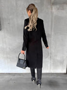 Lauren | Elegant Tailored Double-Breasted Coat - Picela