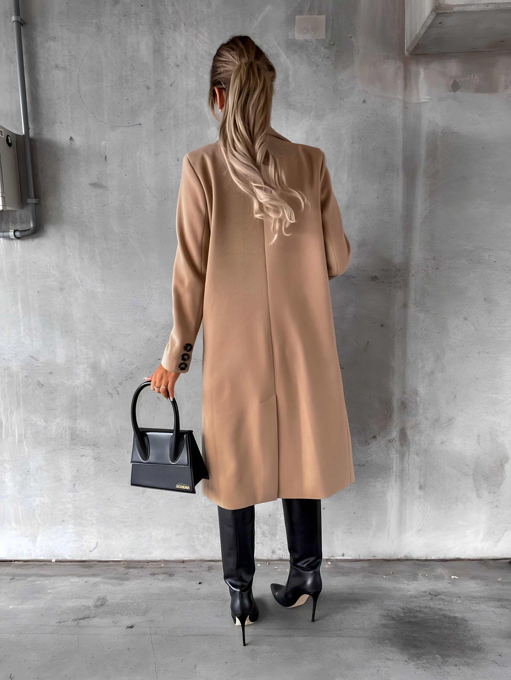 Lauren | Elegant Tailored Double-Breasted Coat - Picela