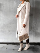 Lauren | Elegant Tailored Double-Breasted Coat - Picela