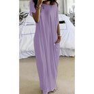 Lauren | Relaxed Knit Maxi Dress - Picela