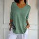 Relaxed Knit V-Neck Top for Women