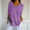 Nicole | Elegant Knit V-Neck Top