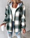 Brittany | Elegant Plaid Hooded Jacket