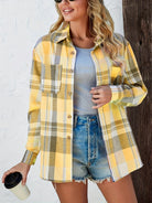 Megan | Effortless Plaid Flannel Top - Picela