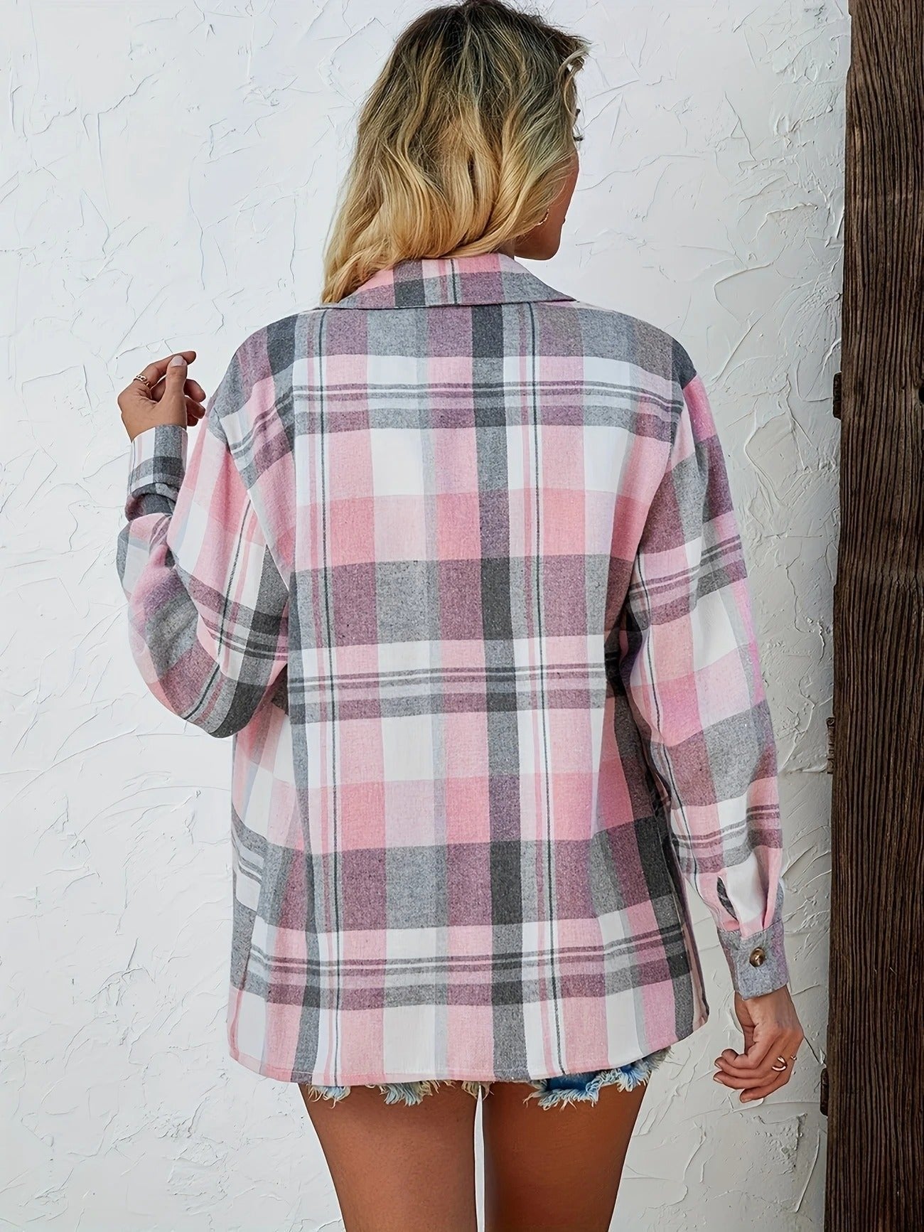 Megan | Effortless Plaid Flannel Top - Picela
