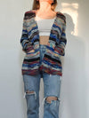 Megan | Elegant Striped Multicolor Cardigan - Picela