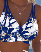 Melissa | Elegant Marble High-Waist Bikini - Picela