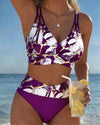Melissa | Elegant Marble High-Waist Bikini - Picela