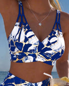 Melissa | Elegant Marble High-Waist Bikini - Picela