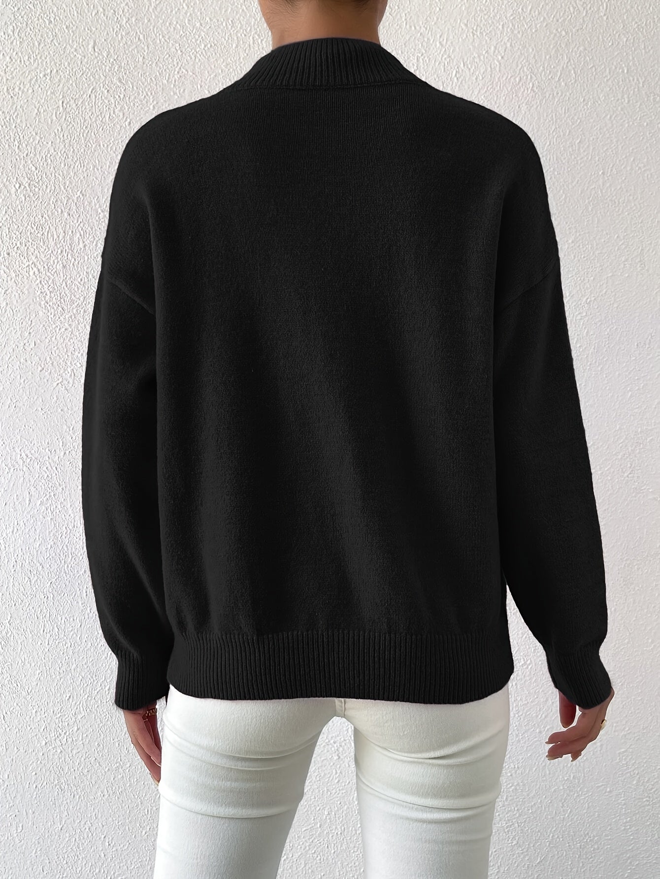 Melissa | Elegant Neck Knit Sweater - Picela