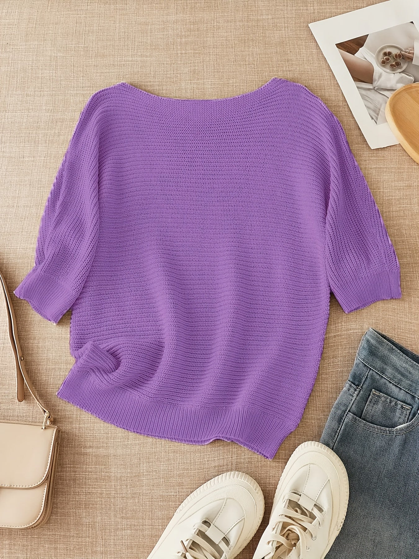 Melissa | Elegant Open-Knit Boat-Neck Sweater - Picela