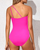 Melissa | Flattering Ruched One-Shoulder Swimsuit - Picela
