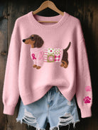Melissa | Stylish Dachshund Graphic Sweater - Picela