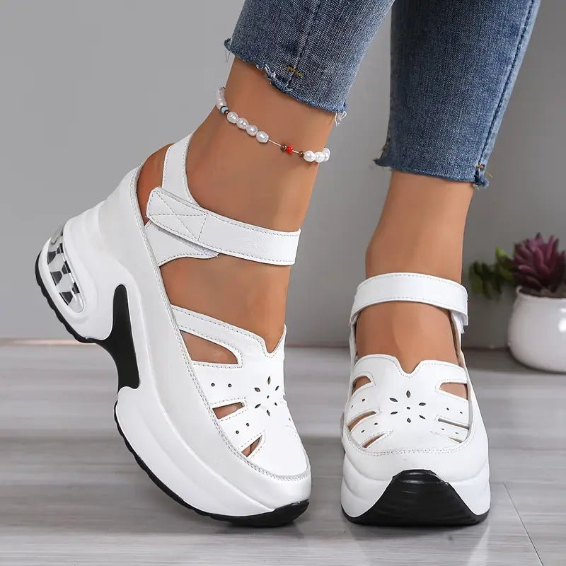 Michelle | Comfortable Platform Cutout Sandals - Picela