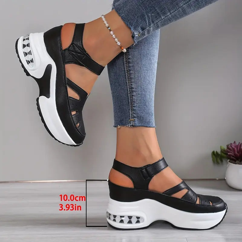 Michelle | Comfortable Platform Cutout Sandals - Picela