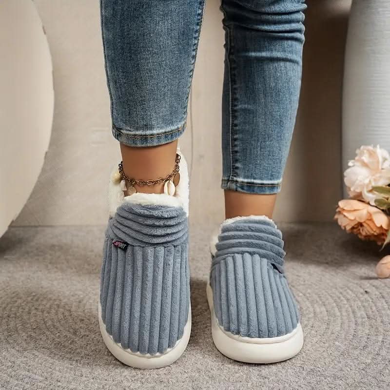 Michelle | Cozy Corduroy Fur-Lined Boots - Picela