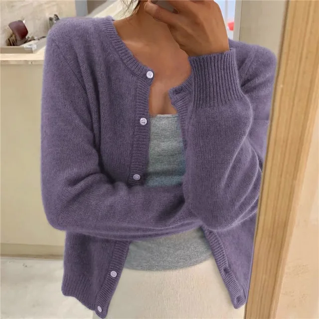 Michelle | Elegant Buttoned Knit Cardigan - Picela