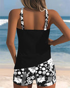 Michelle | Feminine Floral Racerback Tankini - Picela