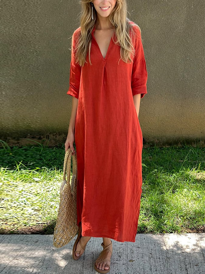 Nicole | Effortless Oversized Maxi Dress - Picela
