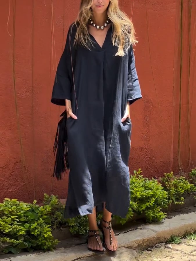 Nicole | Effortless Oversized Maxi Dress - Picela