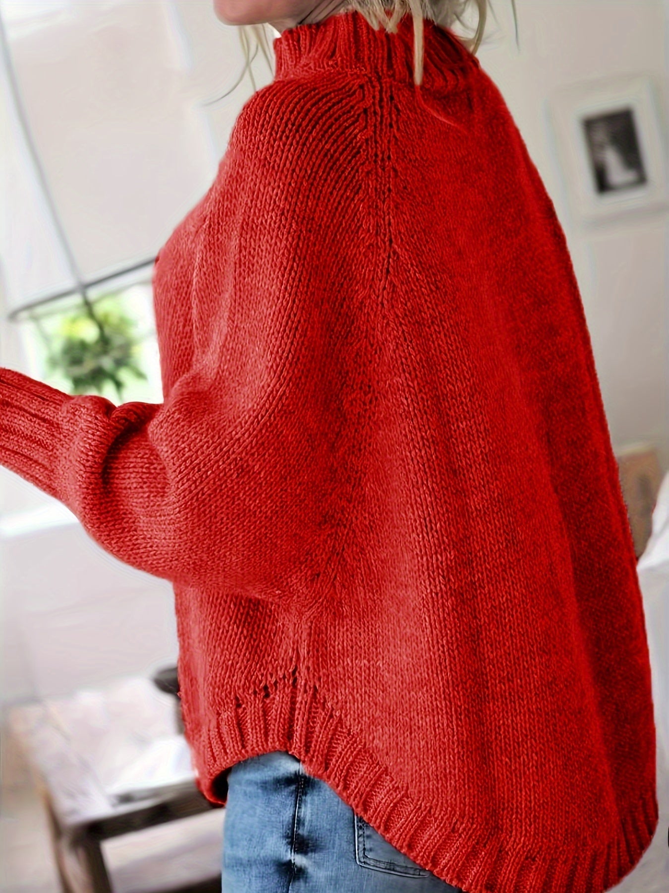 Nicole | Elegant Cable-Knit Mock-Neck Sweater - Picela