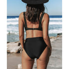 Nicole | Elegant High-Waist Solid Bikini - Picela