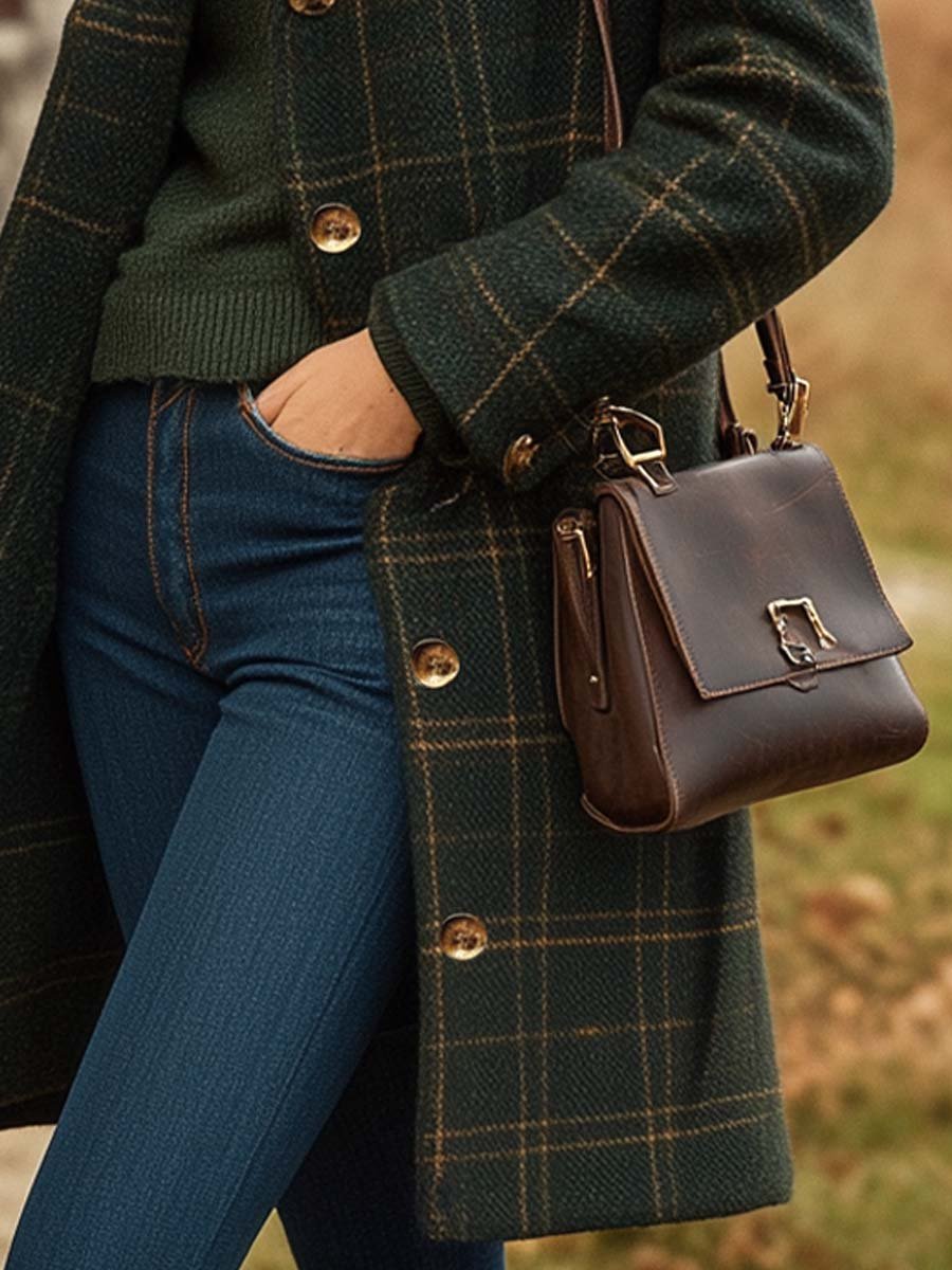 Nicole | Elegant Plaid Wool Coat - Picela