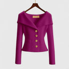 Nicole | Elegant Ribbed Fitted Cardigan - Picela