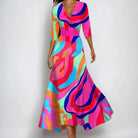 Nicole | Elegant Wrap Maxi Dress - Picela