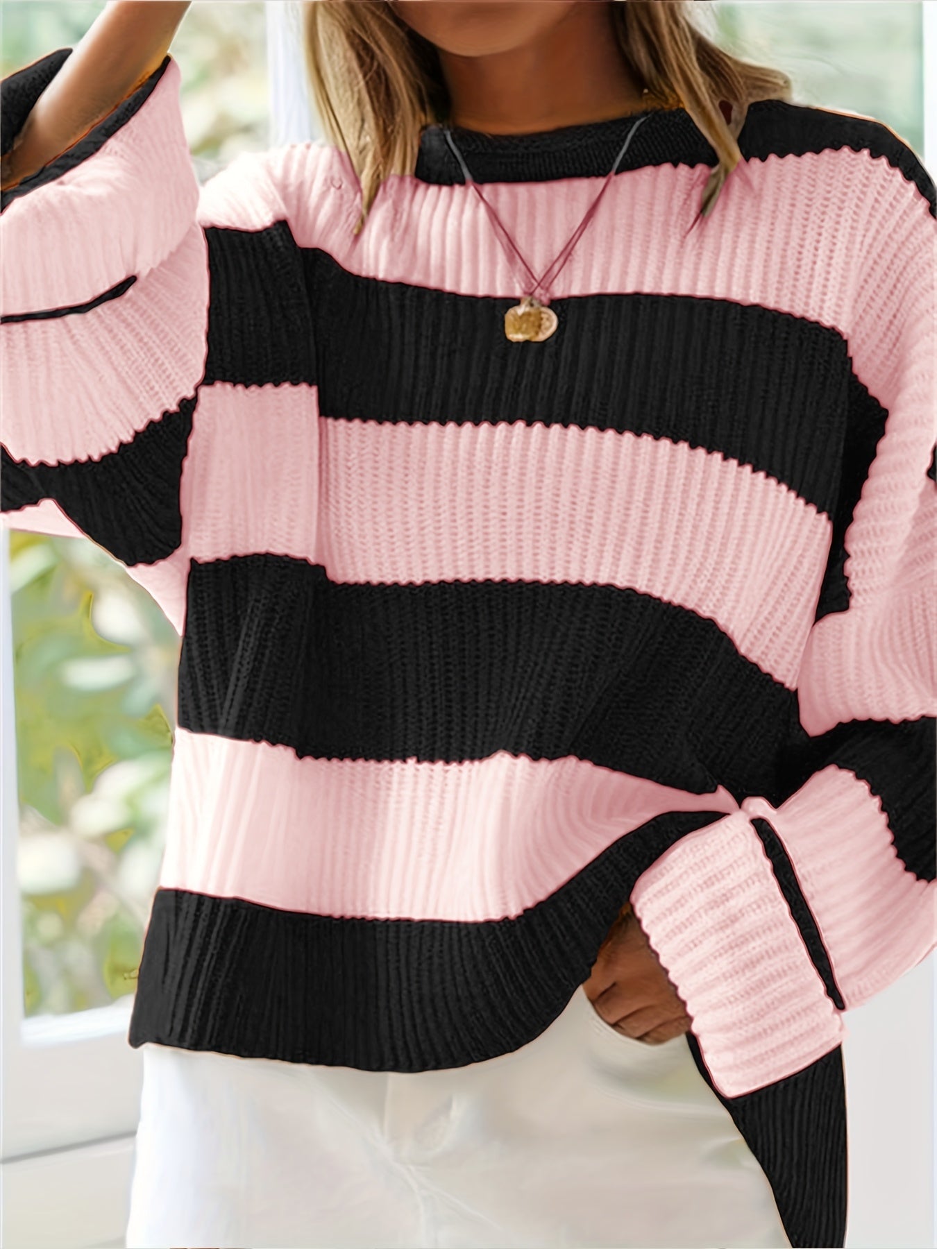 Nicole | Stylish Striped Sweater - Picela