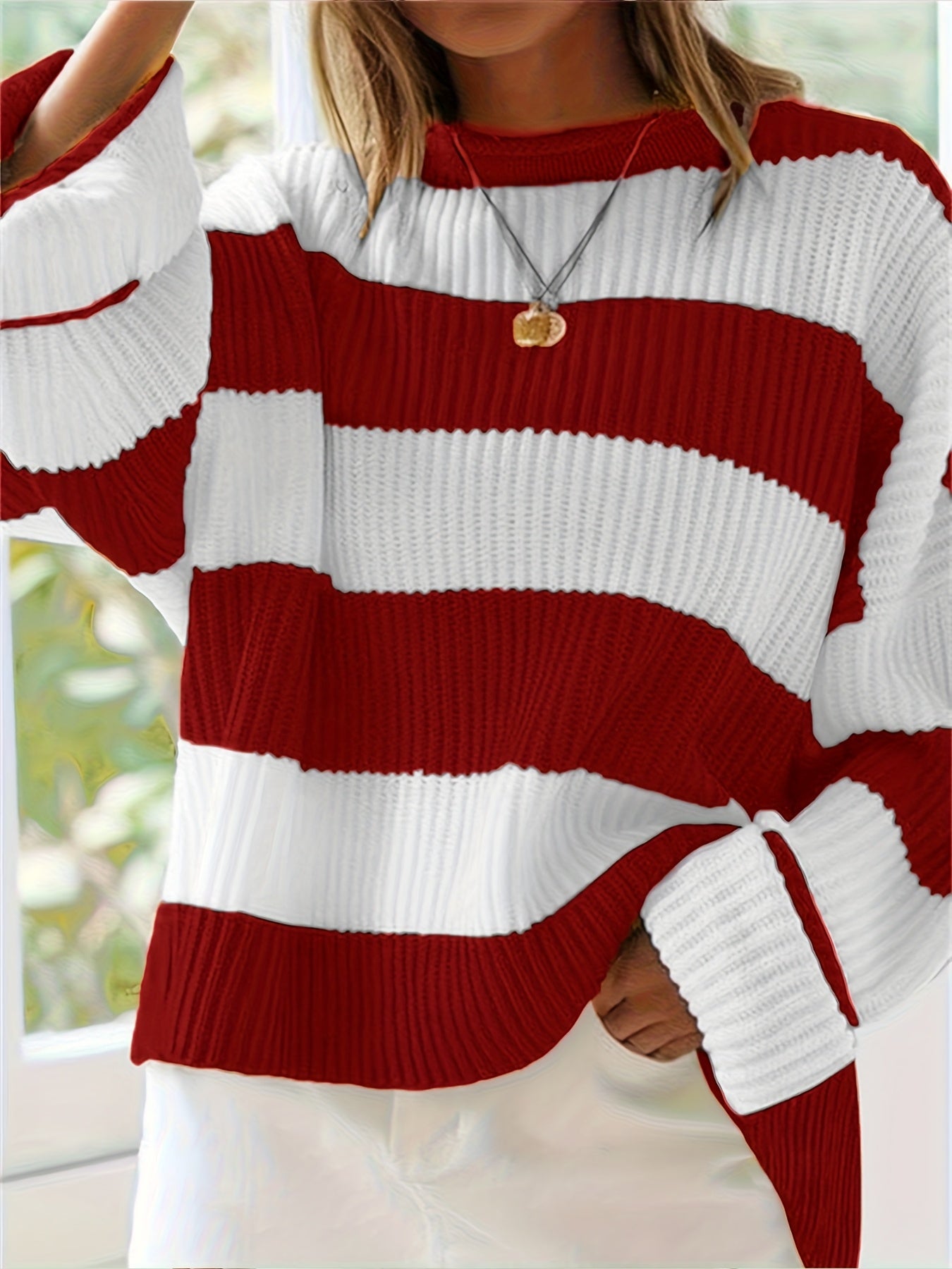 Nicole | Stylish Striped Sweater - Picela