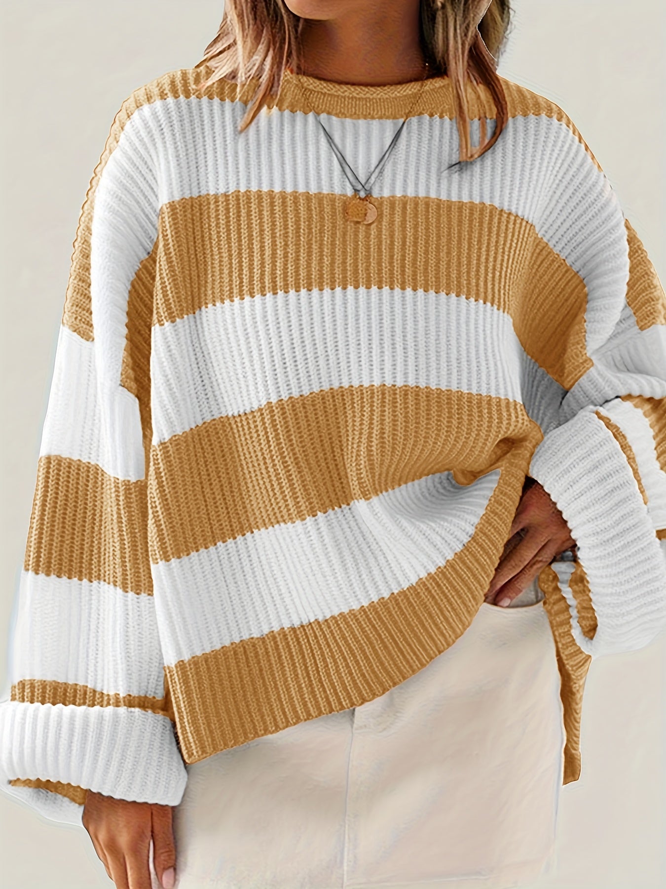 Nicole | Stylish Striped Sweater - Picela