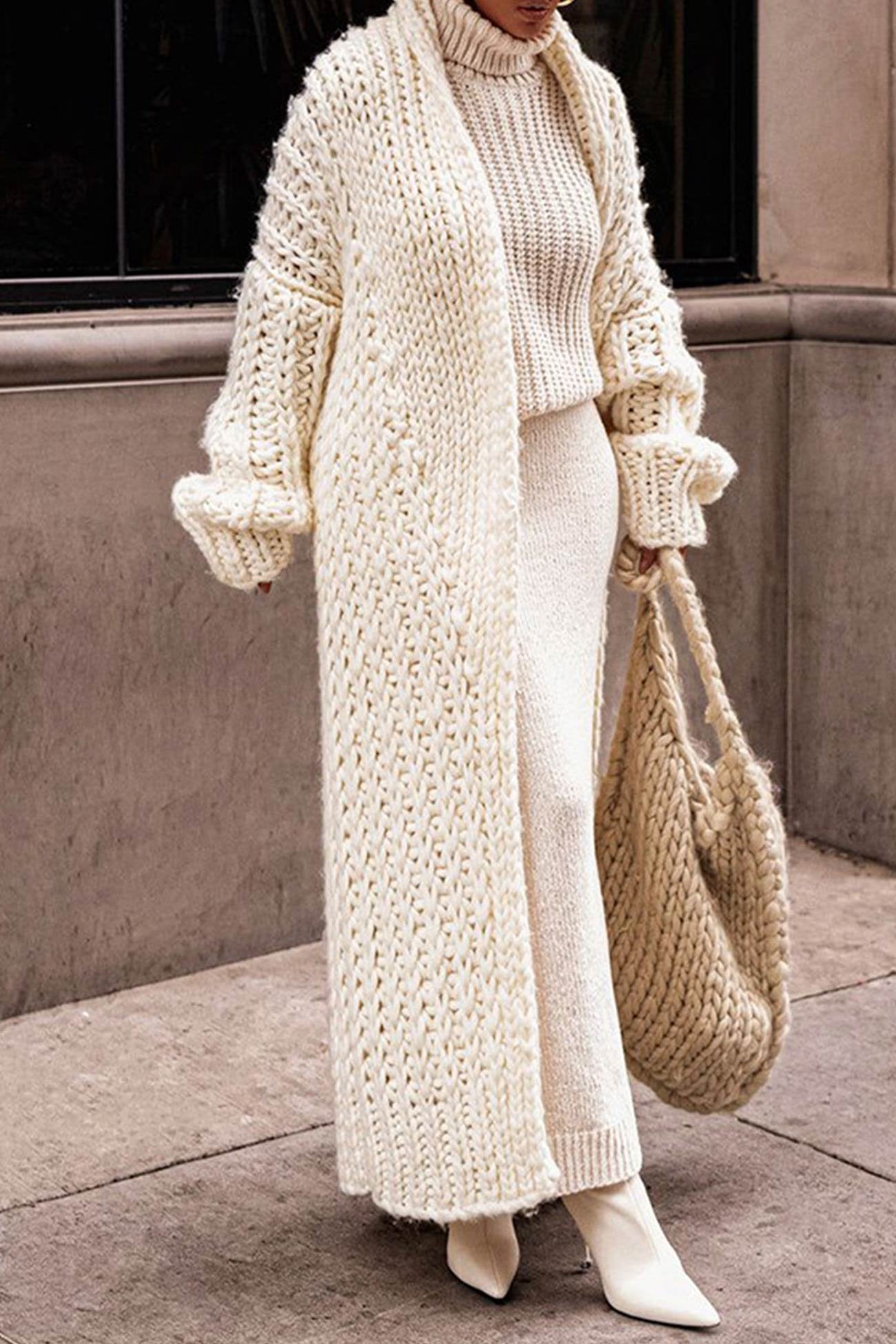 Rachel | Cozy Chunky Longline Cardigan - Picela
