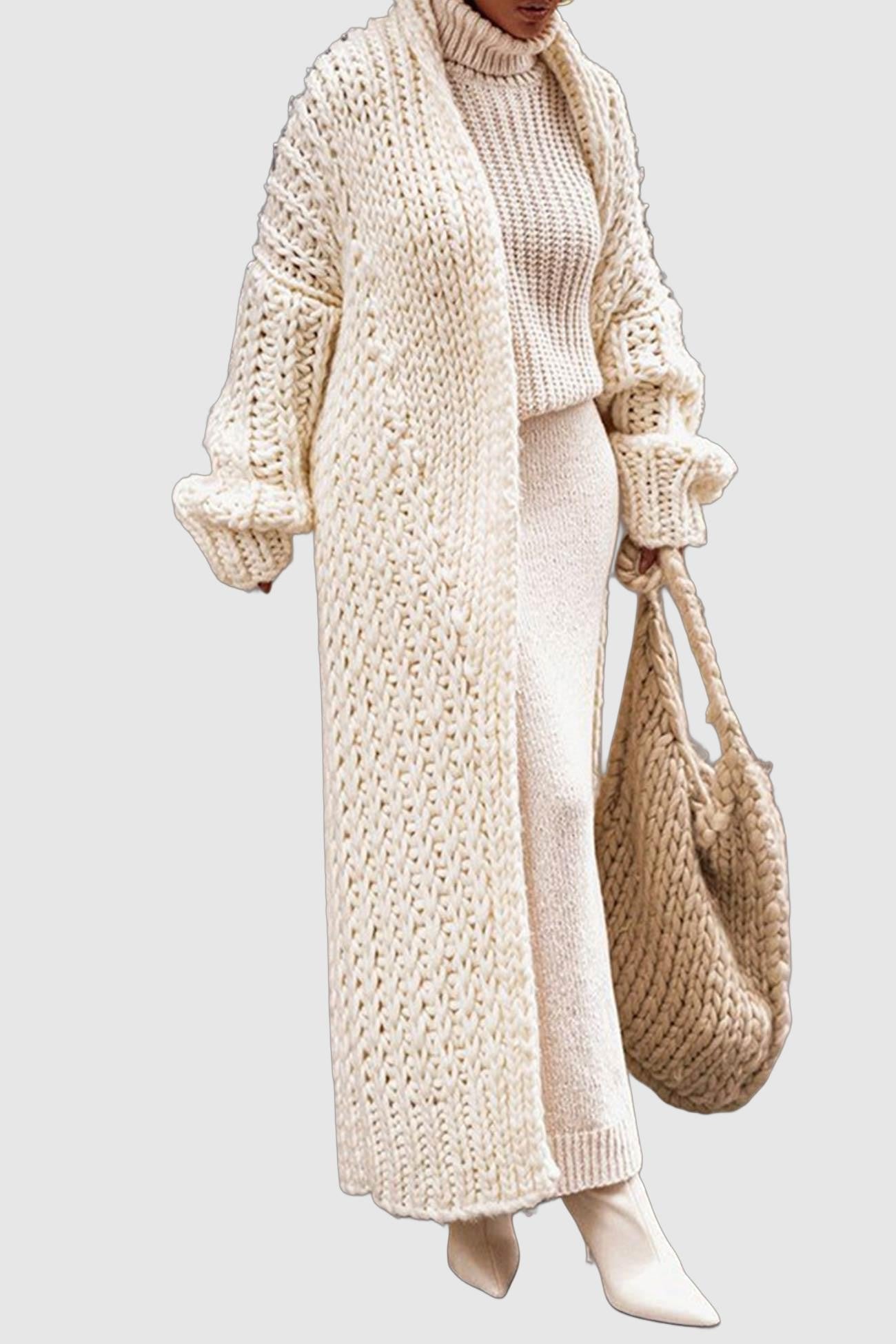 Rachel | Cozy Chunky Longline Cardigan - Picela
