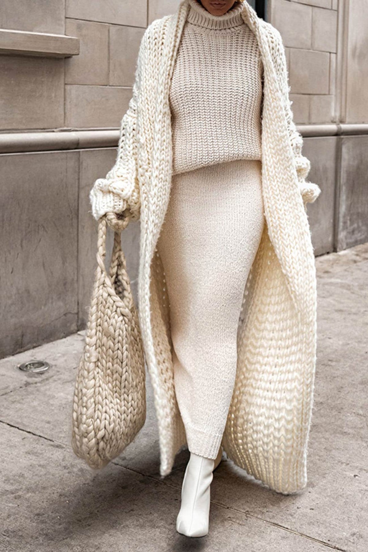 Rachel | Cozy Chunky Longline Cardigan - Picela