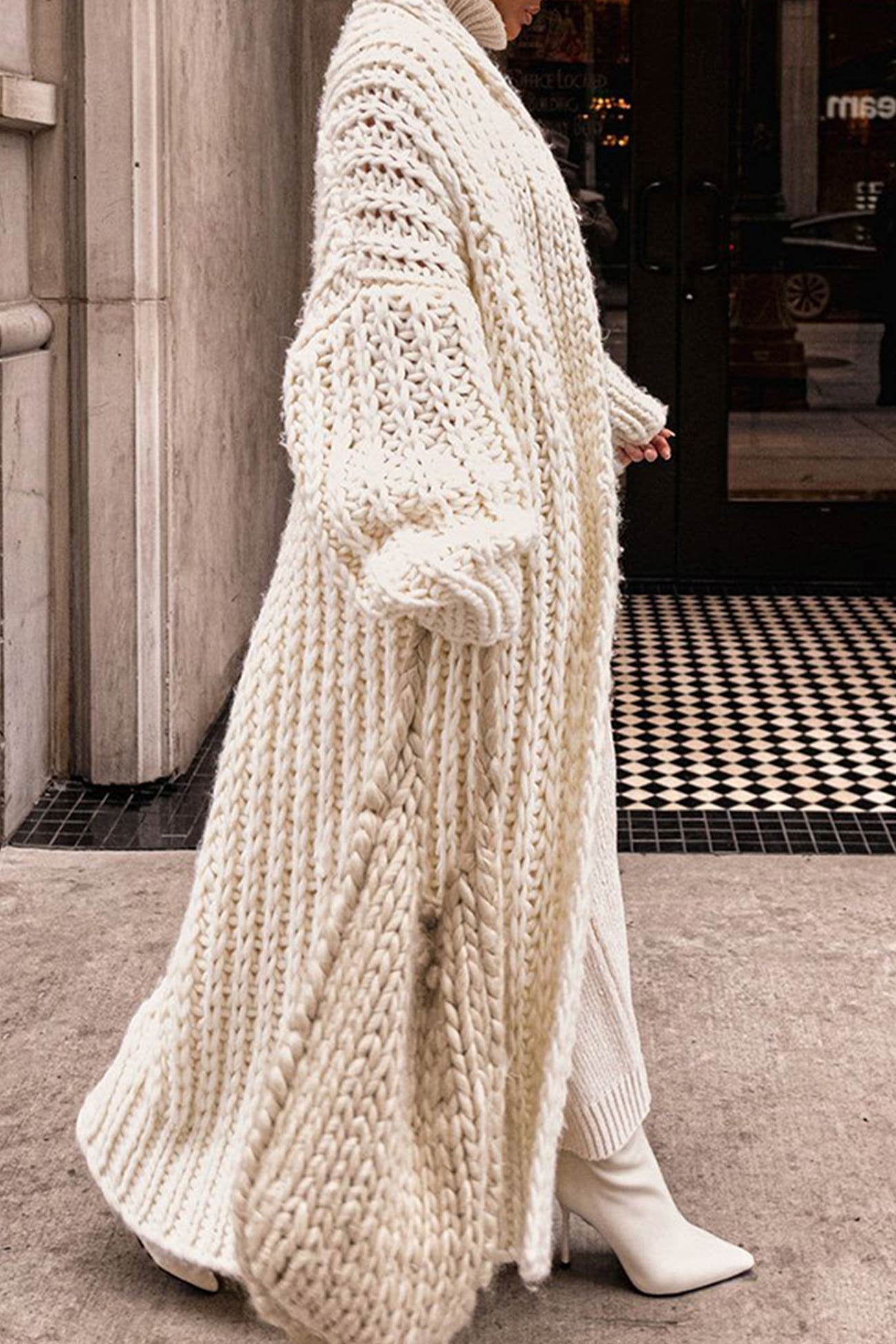 Rachel | Cozy Chunky Longline Cardigan - Picela