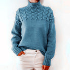 Rebecca | Cozy Cable-Knit Turtleneck Sweater - Picela