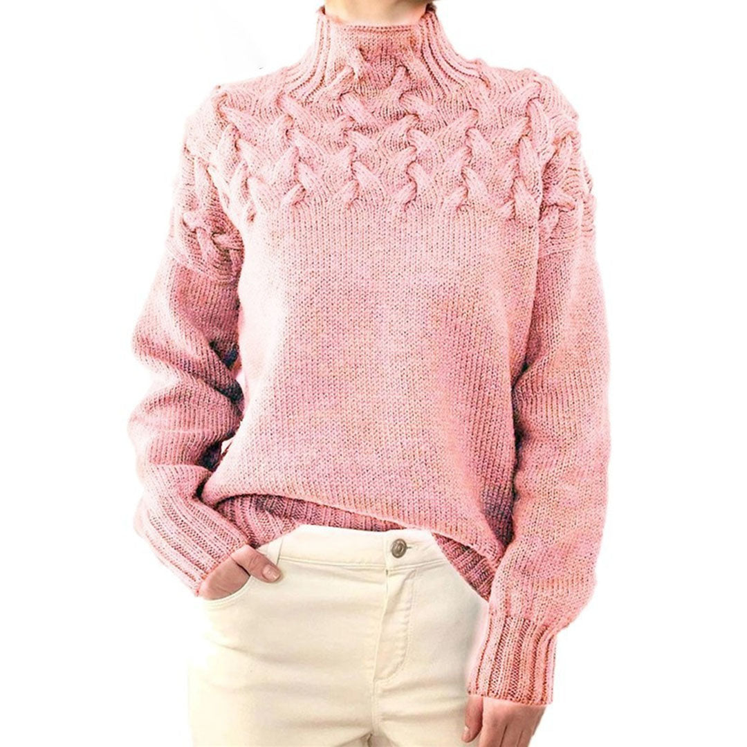 Rebecca | Cozy Cable-Knit Turtleneck Sweater - Picela