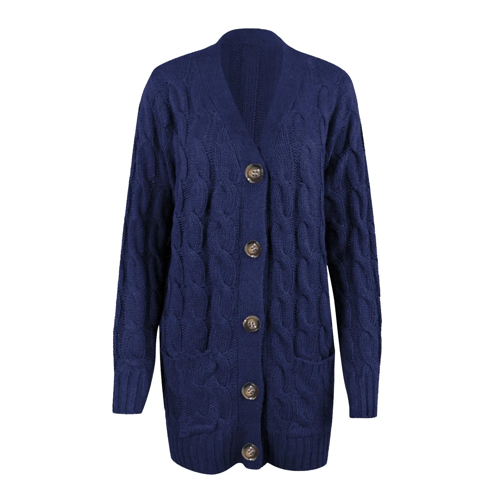 Rebecca | Elegant Cable Knit Cardigan - Picela
