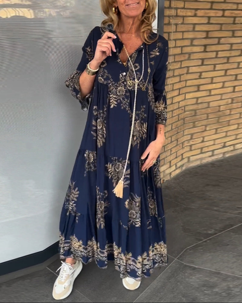 Rebecca | Elegant Tiered Maxi Dress - Picela