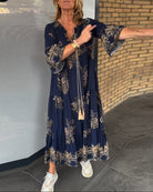 Rebecca | Elegant Tiered Maxi Dress - Picela