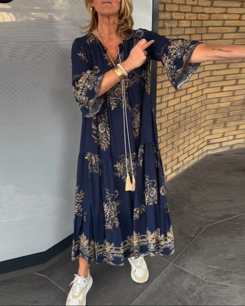Rebecca | Elegant Tiered Maxi Dress - Picela